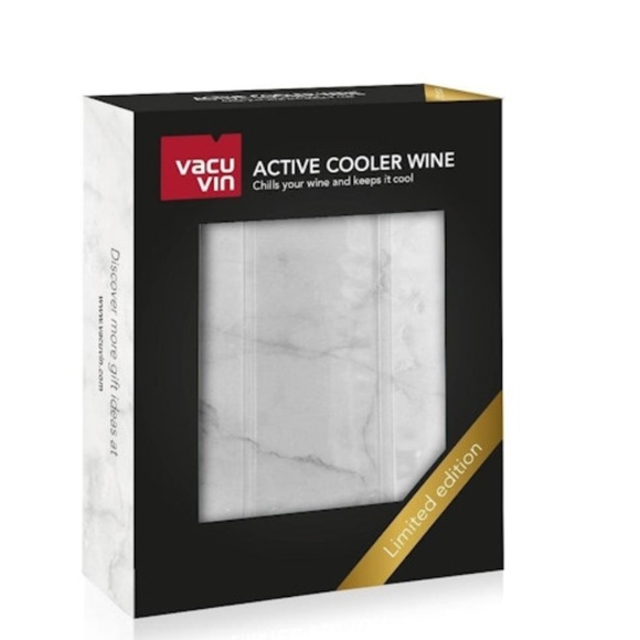 Vacu Vin Active Cooler Wine Chilling Sleeve Limited Edition White Marble Look - Picture 3 of 5